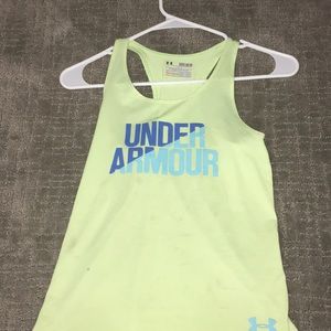 LIME GREEN UNDER ARMOR TANK TOP